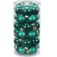 Inge-glas Inge Christmas Kerstballen - klein formaat - 30x st - groen - D4 cm - glas - glans en mat