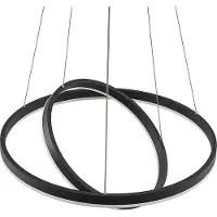 Arcchio Hanglamp Albiona, dimbaar, zwart, Keuken, metaal, Modern
