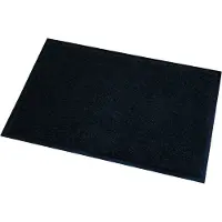 Wicotex Deurmat/droogloopmat Memphis - 2x stuks - zwart - 40 x 60 cm - Schoonloopmat - Inloopmat