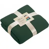 James & nicholson Fleece bankdeken/plaid - 6x - donkergroen - 130 x 170 cm - 240 grams - pluisvrij - wasbaar