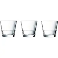 Arcoroc Waterglazen/Drinkglazen - 24x stuks - tumblers - 210 ml - transparant - stapelbaar