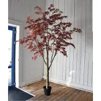 Maxifleur Kunstplanten Acer kunstboom 280cm - burgundy