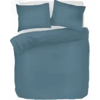 Kayori Dekbedovertrek Shizu Blauw Percal-260 x 200 / 220 cm | Extra Breed