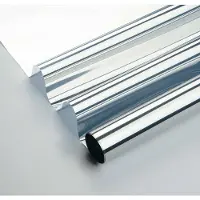 Wicotex Raamfolie zonwerend - 3x rollen - transparant/zilver - 60 cm x 2 meter - statisch - Zonwerende glasfolie - Anti inkijk/warmte folie