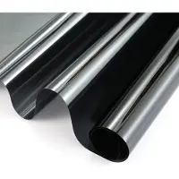 Wicotex Raamfolie zonwerend - 5x rollen - semi transparant/carbon - 60 cm x 2 meter - statisch - Anti inkijk/warmte folie