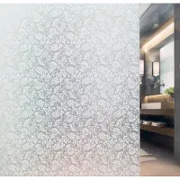 Wicotex 2x raamfolie - barok - semi-transparant - vinyl - 45 cm x 2 m - glasfolie