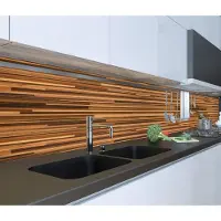 Patifix Decoratie plakfolie - 5x - bruin houtnerf - vinyl - 45 cm x 2 m - zelfklevend