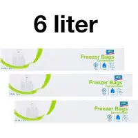 Aro Diepvrieszakjes 6 liter - 135 zakjes (3 x 45) - Vershoudzakjes - Boterhamzakjes - 26,5 x 50 cm - Transparant - Voordeelpakket