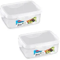 PlasticForte Vershoudbakje - 4x stuks - voor vriezer en magnetron - 600 ml - kunststof
