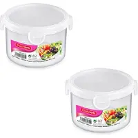 PlasticForte Vershoudbakje vriezer/magnetron - 4x - 600 ml - kunststof