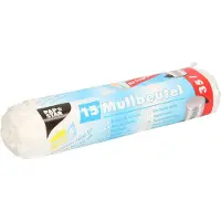 Papstar afvalzakken/vuilniszakken - 15x stuks - 35 liter - transparant - Prullenbak zakken