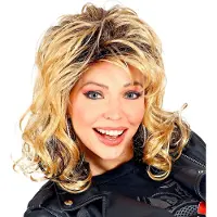 Widmann - Pruik Samantha Touch Me Fox - Blond - Carnavalskleding - Verkleedkleding