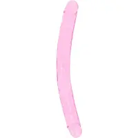 Realrock Realistische Dubbele Dildo van 34 cm - Transparant