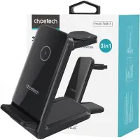 Choetech - T608 - 15W 4in1 inductielaadstation - zwart