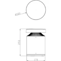 Deko-light 730492 Faro 25 Staande LED-tuinlamp LED LED vast ingebouwd 24 W Donkergrijs
