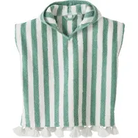 Vertbaudet Personaliseerbare gestreepte baby-badponcho groen