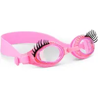 Bling ZWEMBRIL: SPLASH LASH - Powder Puff Pink, siliconen, aanpasbare hoofdband, 100% UV bescherming, anti-condens, in doorzichtige bewaardoos, 3+