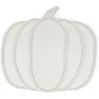 Rivièra Maison Schaal Wit - Pumpkin Serveerbord Pompoen - Porselein - (LxBxH) 33,5x25x2