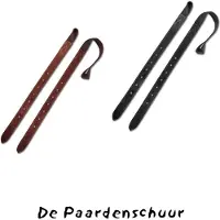 Bates singelstoten leer dressuurzadel zwart