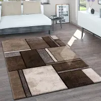 Paco Home Vloerkleed Woonkamer Laagpolig Vintage Handgemaakt Contour Gesneden 3D Gemêleerd 80x150 cm