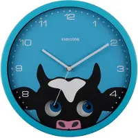 Karlsson - Wandklok Peekaboo Cow