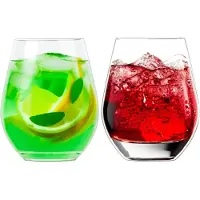 Excellent houseware Drinkglas - 10x - transparant - kunststof - 515 ml