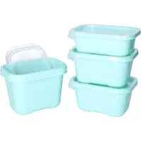 Juypal Hogar Juypal Vershoudbakjes nestbaar - 5 delig - BPA vrij - meal prep - diverse maten - mintgroen - luchtdicht - herbruikbaar