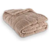 Tiseco Home Studio - Plaids RENA - super zacht stof - 150x200 cm, Taupe