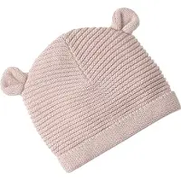 Vertbaudet Set babymutsjes, wanten en laarsjes en bijpassend zakje Oeko-Tex roze (poederkleur)