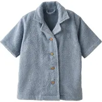 Vertbaudet Gepersonaliseerde badjas voor baby's met gerecycled katoenen blouse chambrayblauw