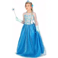 Vegaoo - IJsprinses vermomming en accessoires blauw meisje