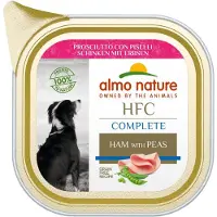 Almo Nature 15x HFC Complete ham met erwten natvoer hond 85 g