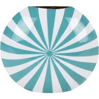Present Time Vaas Candy Swirl - Blauw - 22x5x19cm - Modern