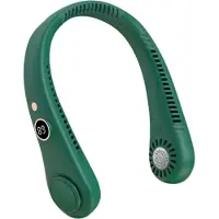 Universeel Bovista Nekventilator - Draagbare Gezichtsventilator - Neck Fan - Met Koeling - Hals - Hoofd - Groen - Ventilator