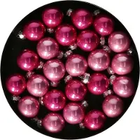 Othmar decorations mini kerstballen - 48x st - roze tinten - glas - 2,5 cm