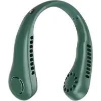 Universeel Bovista Nekventilator - Draagbare Gezichtsventilator - Neck Fan - Met Koeling - Hals - Hoofd - Groen - Zomer Koeling