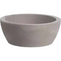 Nicoli Bloemschaal Plantschaal Rond Thetis 50x17cm ASGRIJS