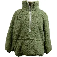 Unique living hoodie willow kids winter green -43x47cm