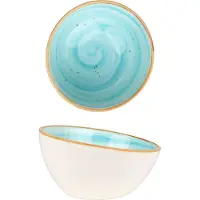 Bonna Kommetje aqua porselein 16 cm (350cc) set van 6