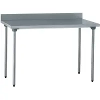 Tournus RVS Werktafel Met Achteropstand 140cm - CX552 - Horeca & Professioneel
