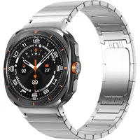Bandz Titanium band ‘One Bead’ - geschikt voor Samsung Galaxy Watch Ultra 2 (2026) / Ultra (2024/2025) - inclusief horloge inkort set (zilver)