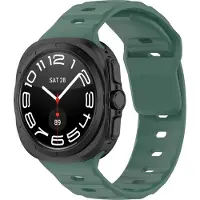 Strap-it Outdoor siliconen smartwatch bandje - geschikt voor de Samsung Galaxy Watch Ultra / Ultra 2025 47mm (groen)