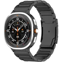 Strap-it Titanium schakel band - geschikt voor Samsung Galaxy Watch Ultra / Ultra 2025 (zwart)