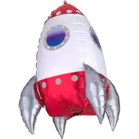 Amscan folieballon supershape raket ca 73cm hoog