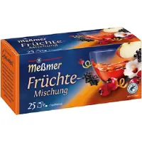 Meßmer thee-fruitmengsel, hartig-fruitig, 25 theezakjes, doos van 12 x 75 g