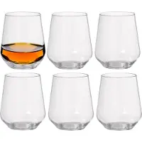 Duni Drinkglas Elegance - 6x - chique - onbreekbaar kunststof - 300 ml - vaatwasser bestendig - plastic waterglazen