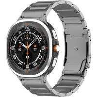 Strap-it Titanium schakel band - geschikt voor Samsung Galaxy Watch Ultra 2 (2026) / Ultra (2024/2025) - grafiet