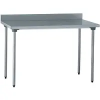 Tournus RVS Werktafel Met Achteropstand 100cm - CX550 - Horeca & Professioneel