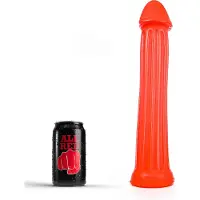 All Red Dildo 31 x 5,5 cm - rood