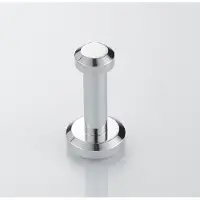 Sanimex - Handdoekhaak - Wandhaak - Knop - Rond - Aluminium - Zilver